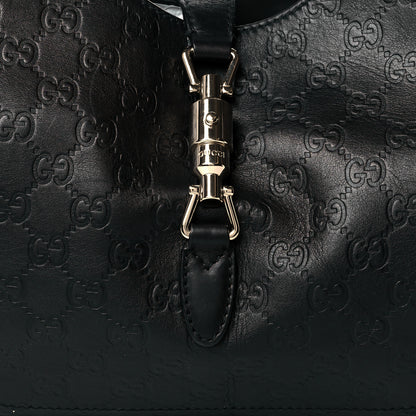 Gucci Guccissima Medium Jackie O Hobo Black 7 of 9