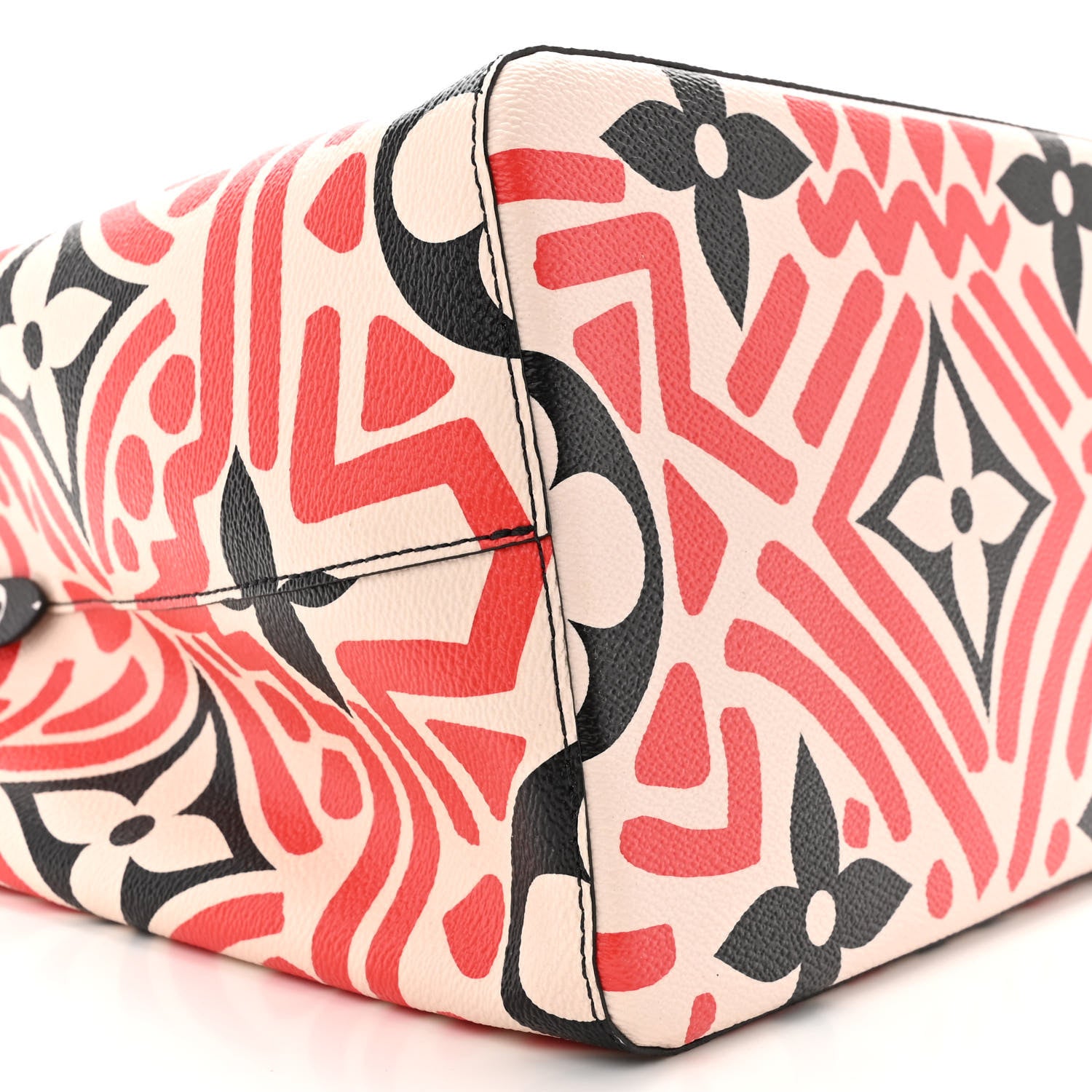 Louis Vuitton Monogram Giant Crafty NeoNoe MM Creme Rouge Black 8 of 9