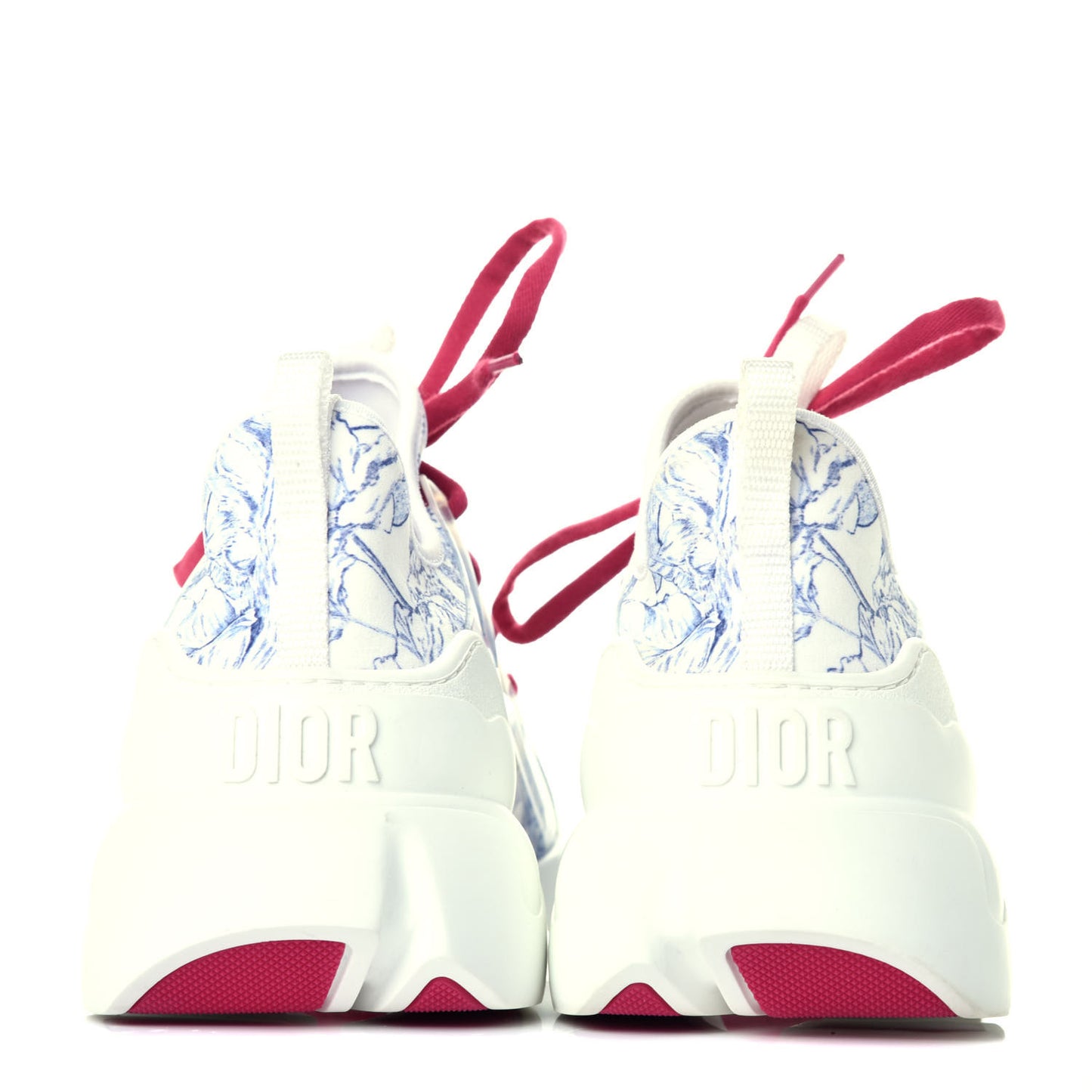 Technical Fabric Dior Around the World Print Womens D-Connect Sneakers 40 Blue Multicolor