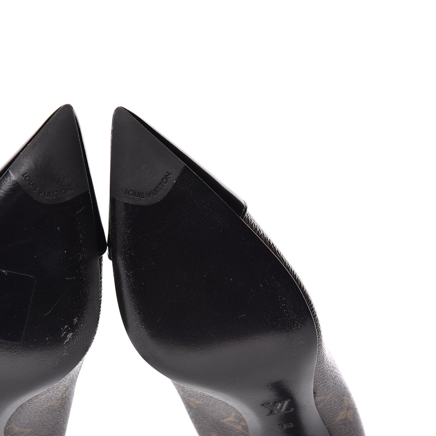 Louis Vuitton Monogram Cherie Pumps 38 Black 12 of 13