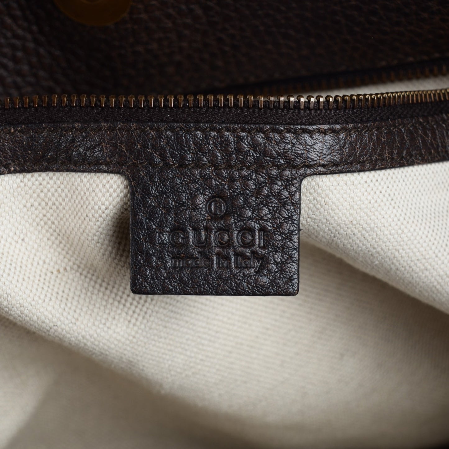 Monogram Medium Laidback Crafty Tote Dark Brown