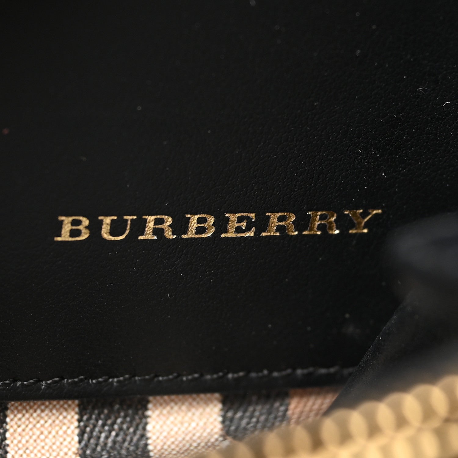 Burberry Vintage Check Elmore Zip Around Wallet Black 6 of 7