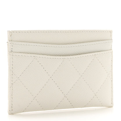 Chanel Caviar Quilted Card Holder White 2 of 7
