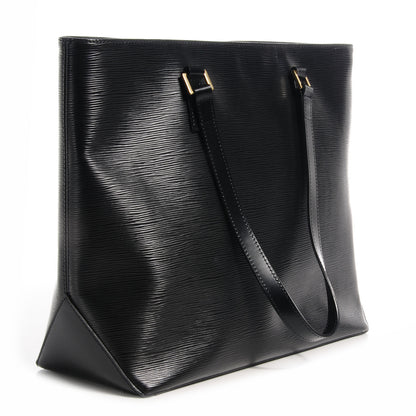 Louis Vuitton Epi Cabas Mezzo Black 3 of 7
