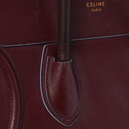 Celine Palmelato Mini Luggage Burgundy Azur Blue 27 of 33