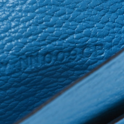 Hermes Chevre Mysore Mini Clic Card Holder Bleu Frida 7 of 7