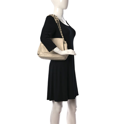 Chanel Calfskin Diagonal Ligne Flap White 2 of 11