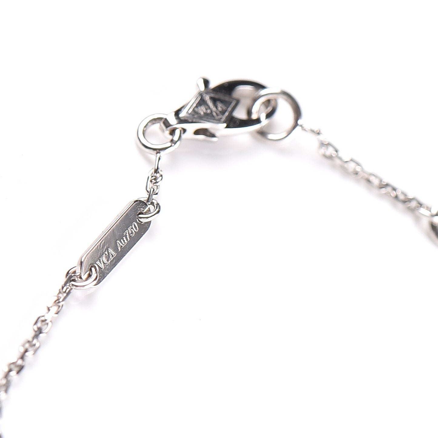 18K White Gold Turquoise Sweet Alhambra Butterfly Bracelet