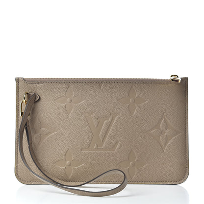 Louis Vuitton Empreinte Monogram Giant Neverfull MM Pochette Tourterelle 3 of 5