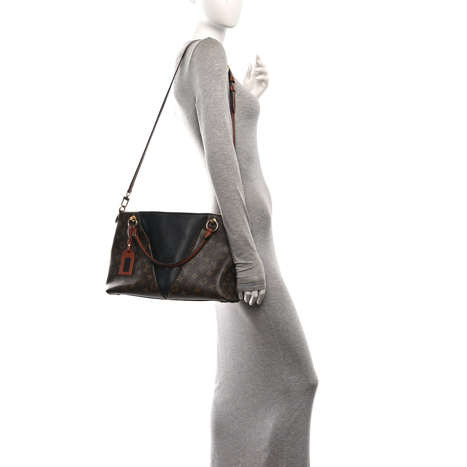 Louis Vuitton Monogram V Tote MM Black 2 of 9