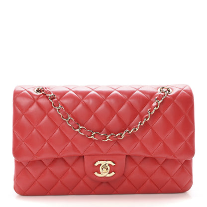 Chanel Lambskin Quilted Medium Double Flap Red 1 of 12