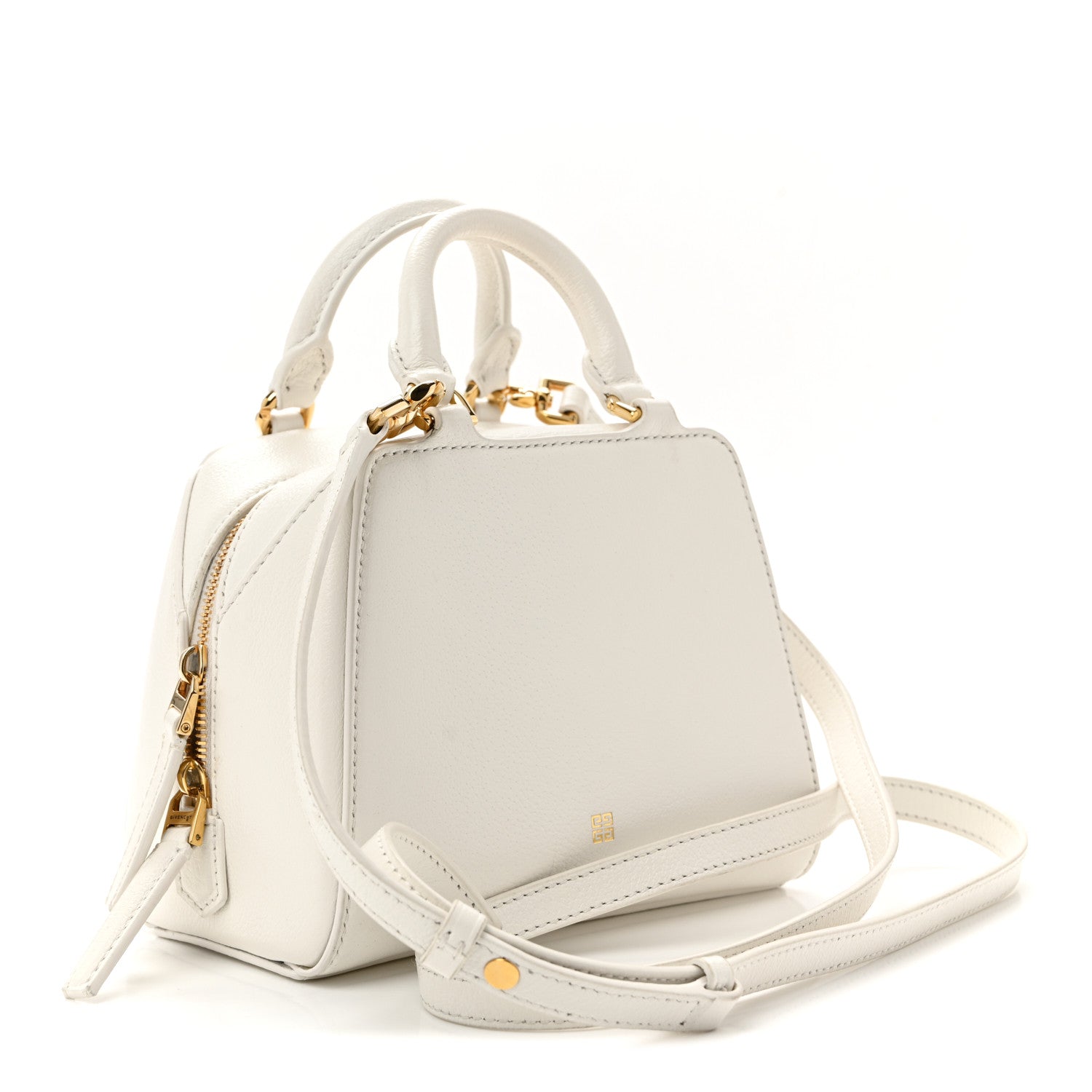Givenchy Tumbled Buffalo Micro Antigona Cube Bag White 3 of 9