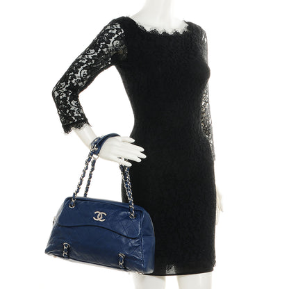Chanel Lambskin Small Camera Case Blue 2 of 8