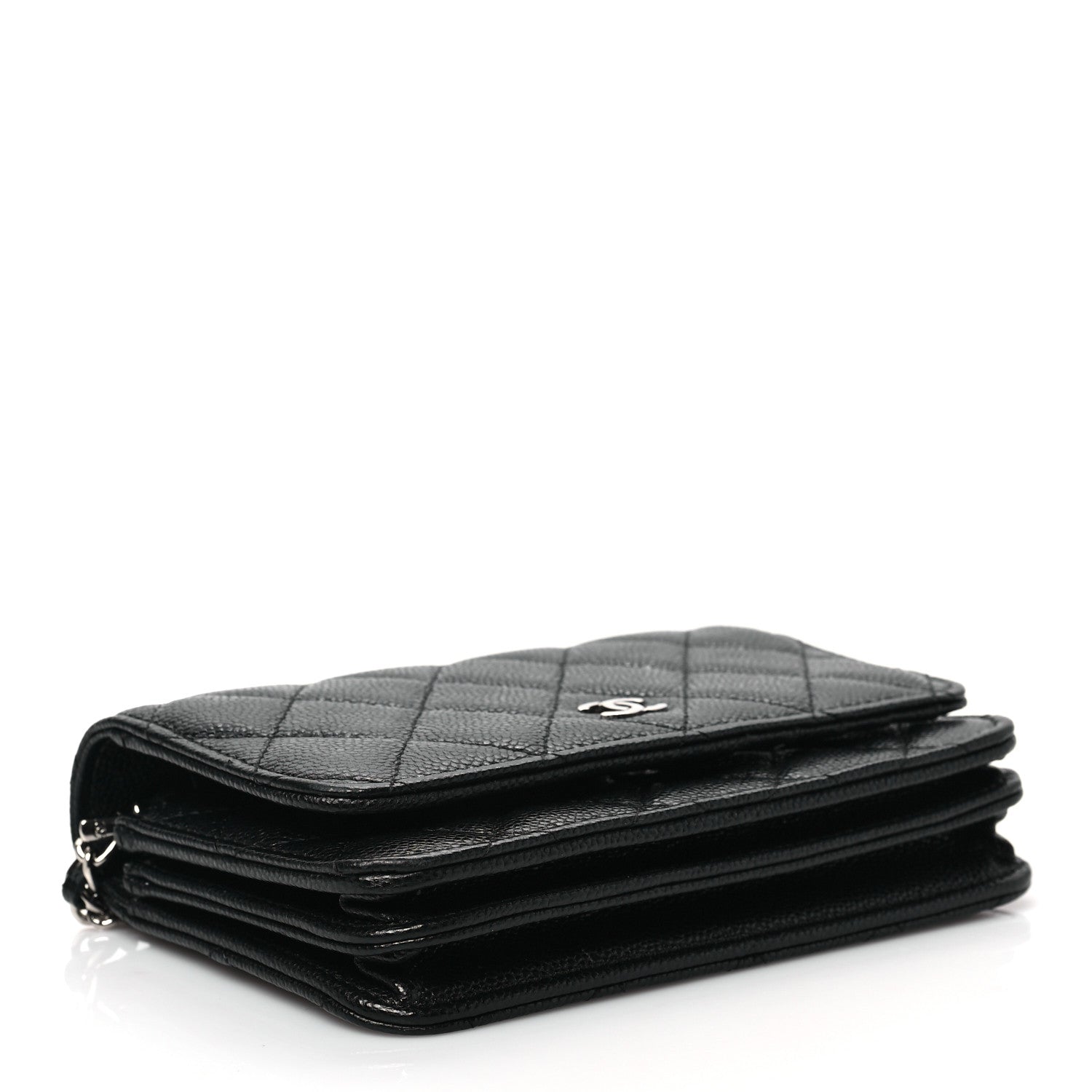 Chanel Caviar Quilted Mini Wallet On Chain WOC Black 4 of 8
