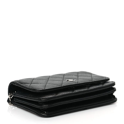 Chanel Caviar Quilted Mini Wallet On Chain WOC Black 4 of 8