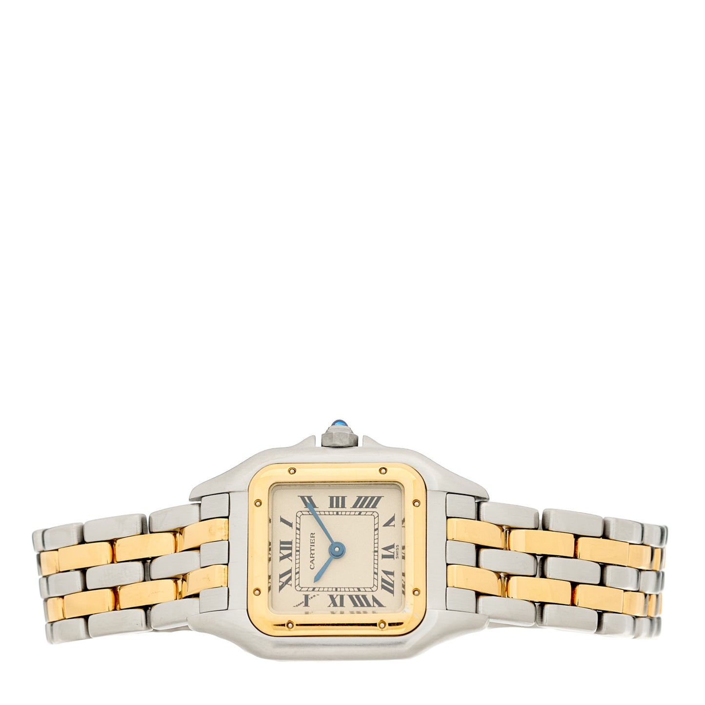 Stainless Steel 18K Yellow Gold 22mm Panthere Quartz Watch