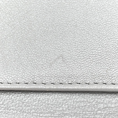 Chanel Metallic Caviar Quilted Compact Flap Wallet Silver 12 of 16