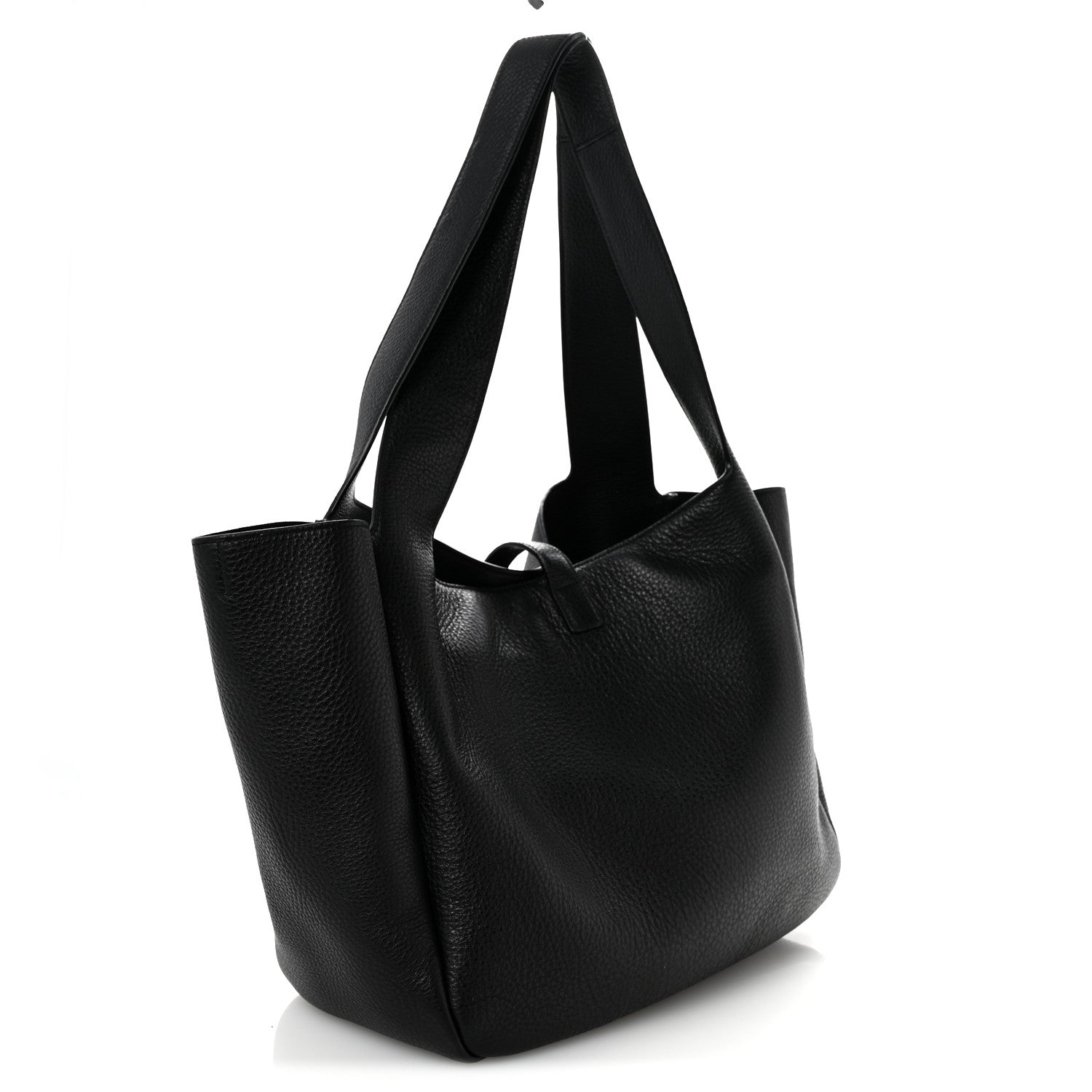 Saint Laurent Grained Deerskin Bea Tote Black 3 of 12