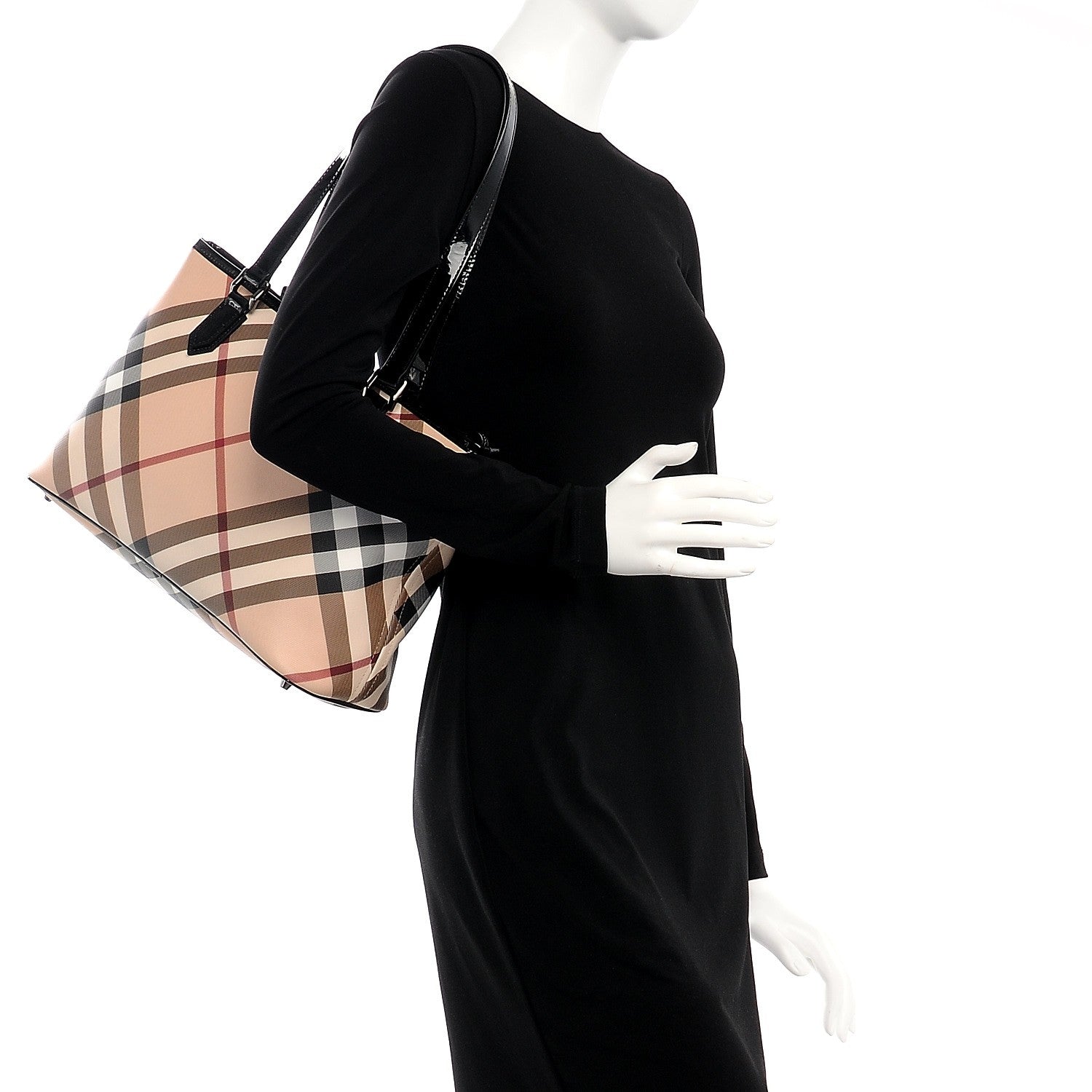 Burberry Supernova Check Regent Tote Black 2 of 9