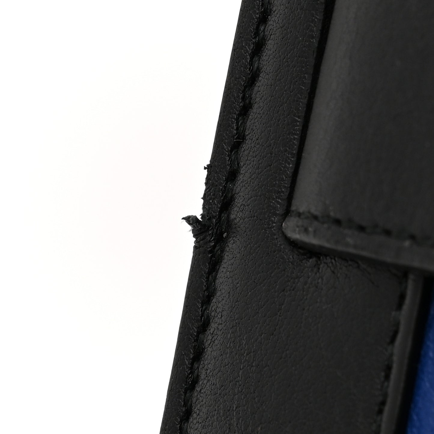 Calfskin Bi-Color Small Sac De Jour Royal Blue Black