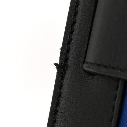 Saint Laurent Calfskin Bi-Color Small Sac De Jour Royal Blue Black 12 of 12