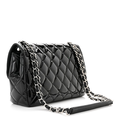 Chanel Patent Quilted Large Coco Shine Flap Black 3 of 10
