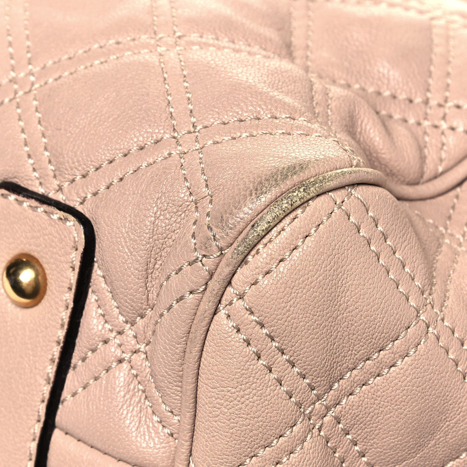 Marc Jacobs Calfskin Quilted Stam Beige 10 of 14