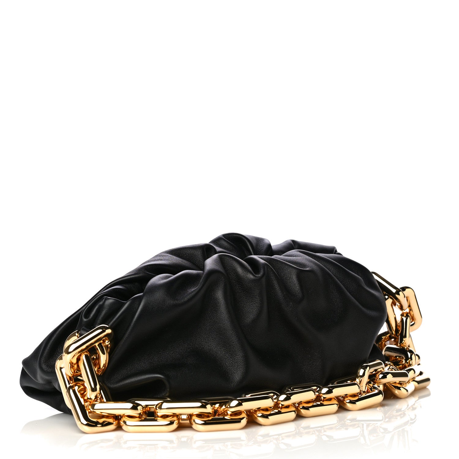 Bottega Veneta Calfskin The Pouch Chain Black 2 of 4