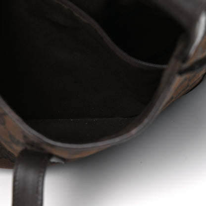 Gucci Monogram Web Small Jackie O Hobo Dark Brown 7 of 18