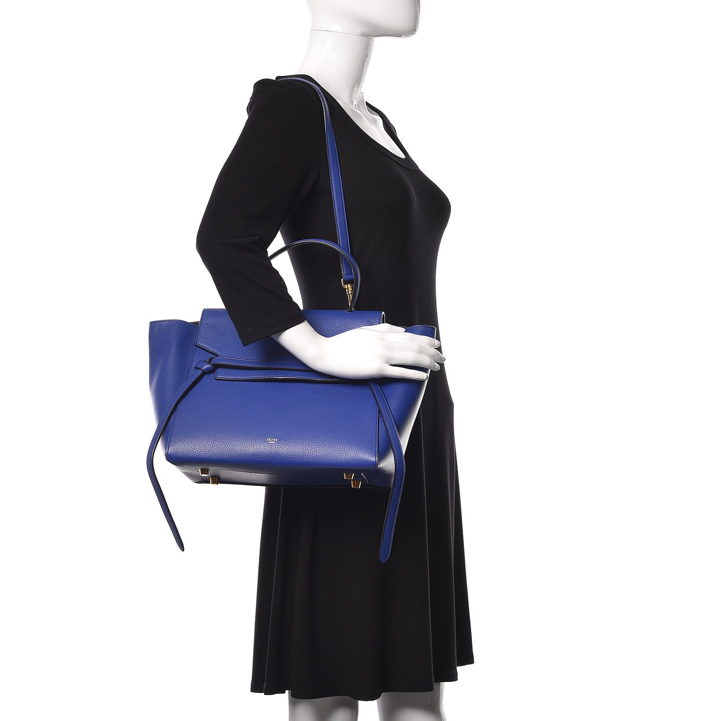 Grained Calfskin Mini Belt Bag Indigo