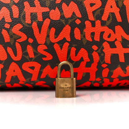 Louis Vuitton Monogram Graffiti Speedy 30 Orange 7 of 13