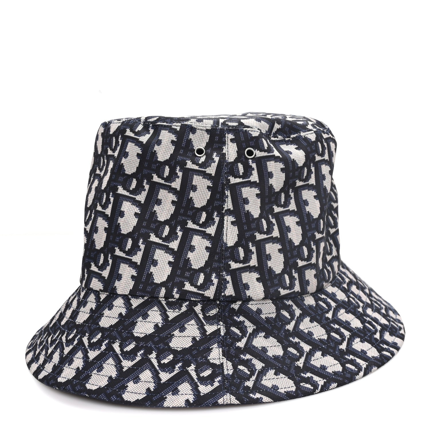 Christian Dior Oblique Reversible Teddy-D Brim Bucket Hat Blue 3 of 12