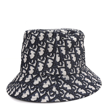 Christian Dior Oblique Reversible Teddy-D Brim Bucket Hat Blue 3 of 12