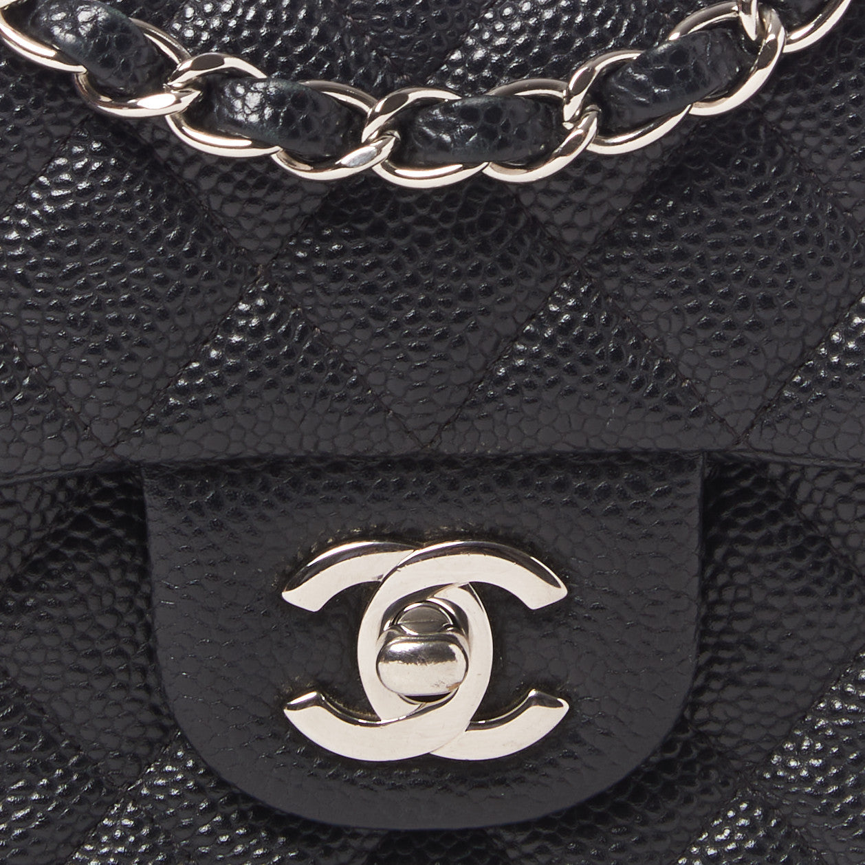 Chanel Caviar Quilted Mini Rectangular Flap Black 8 of 9