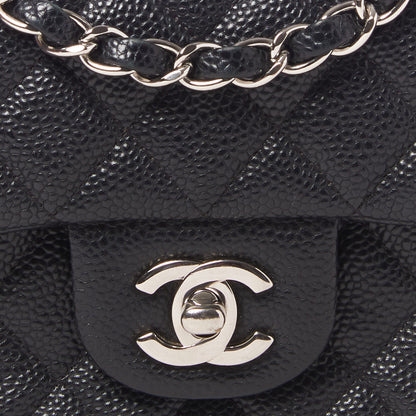 Chanel Caviar Quilted Mini Rectangular Flap Black 8 of 9