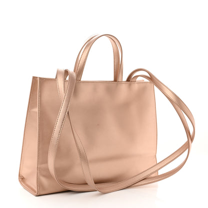 Telfar Metallic Vegan Leather Medium Shopping Bag Copper 3 of 11