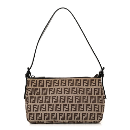 Fendi Zucchino Pochette Dark Brown 1 of 10