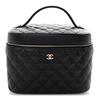 Chanel Caviar Quilted Large Vanity Pouch Black 1 of 8