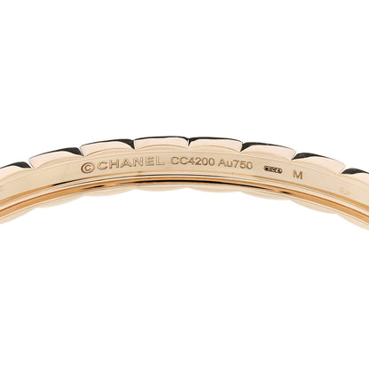 Chanel 18K Beige Gold Coco Crush Bangle Bracelet M 3 of 4