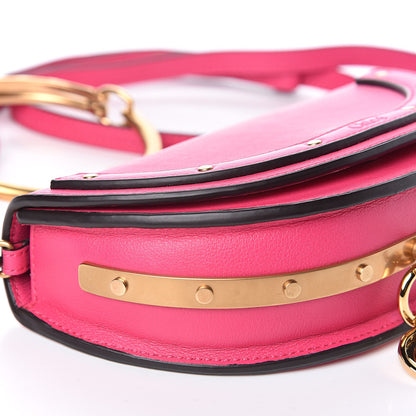 Chloe Calfskin Small Nile Bracelet Minaudiere Bag Fuchsia Rose 9 of 11