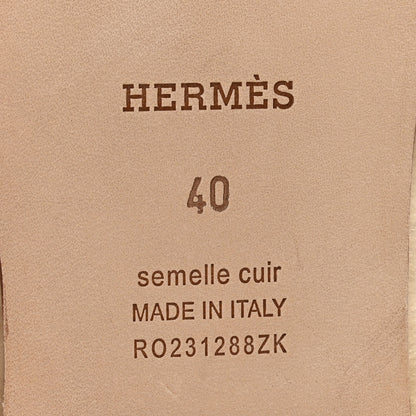 Hermes Woolskin Oran Sandals 40 Beige Argile 7 of 8