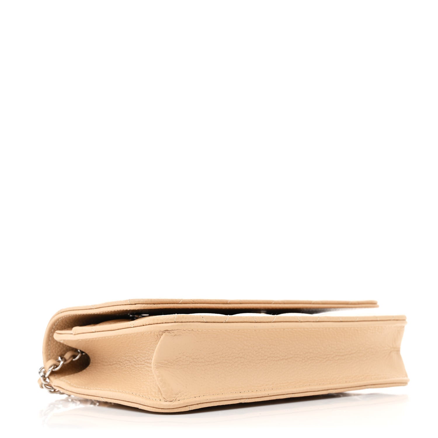 Chanel Caviar Quilted Wallet On Chain WOC Beige 4 of 12