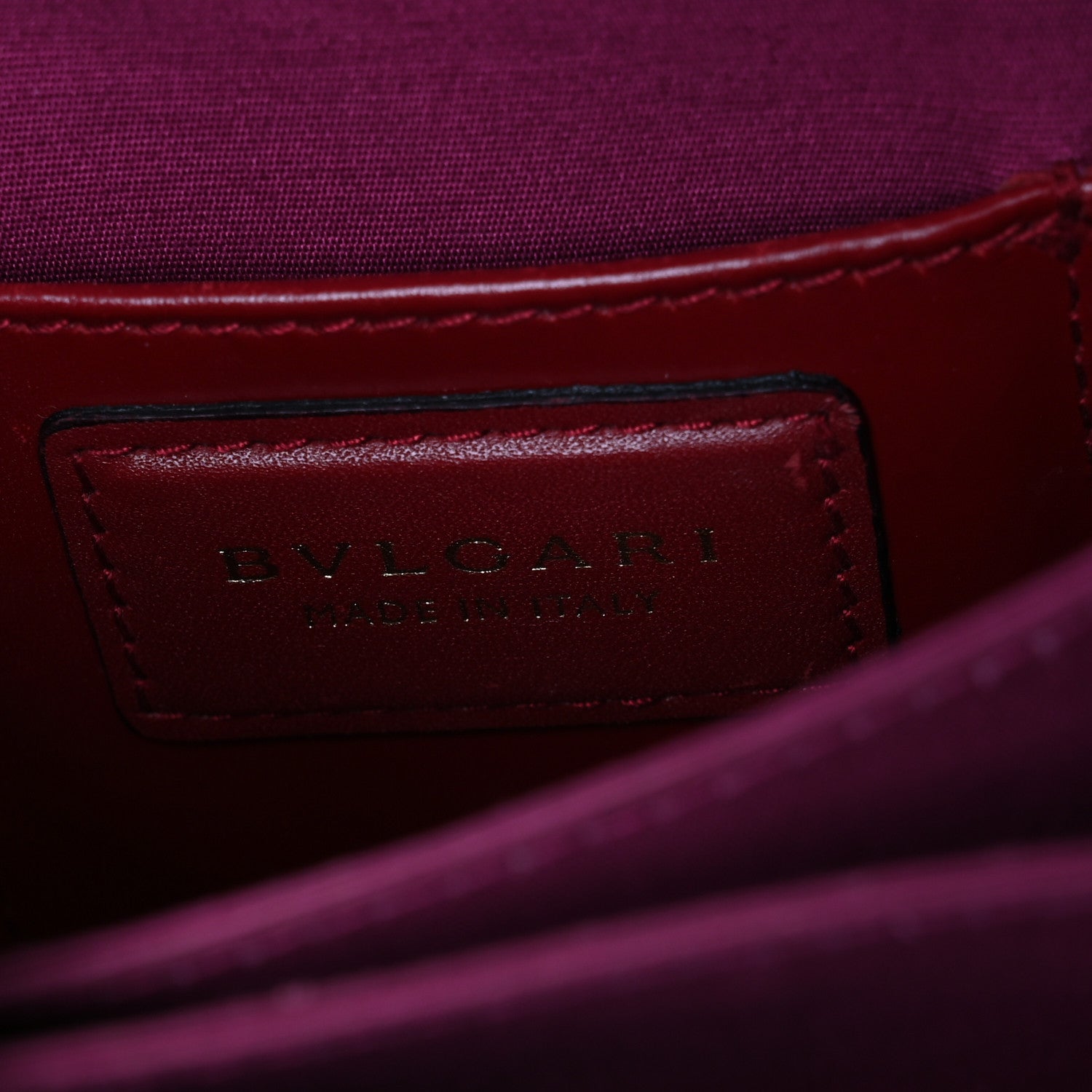 Bulgari Calfskin Serpenti Forever Top Handle Red 7 of 12