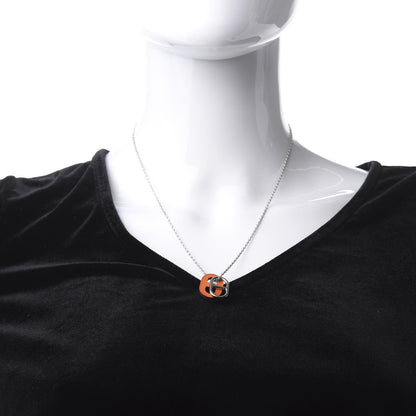 Hermes Swift O'Maillon Pendant Necklace Orange 2 of 6