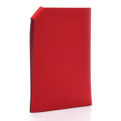 Hermes Epsom Tarmac Dot PM Passport Holder Rouge De Coeur Rose Extreme 2 of 4