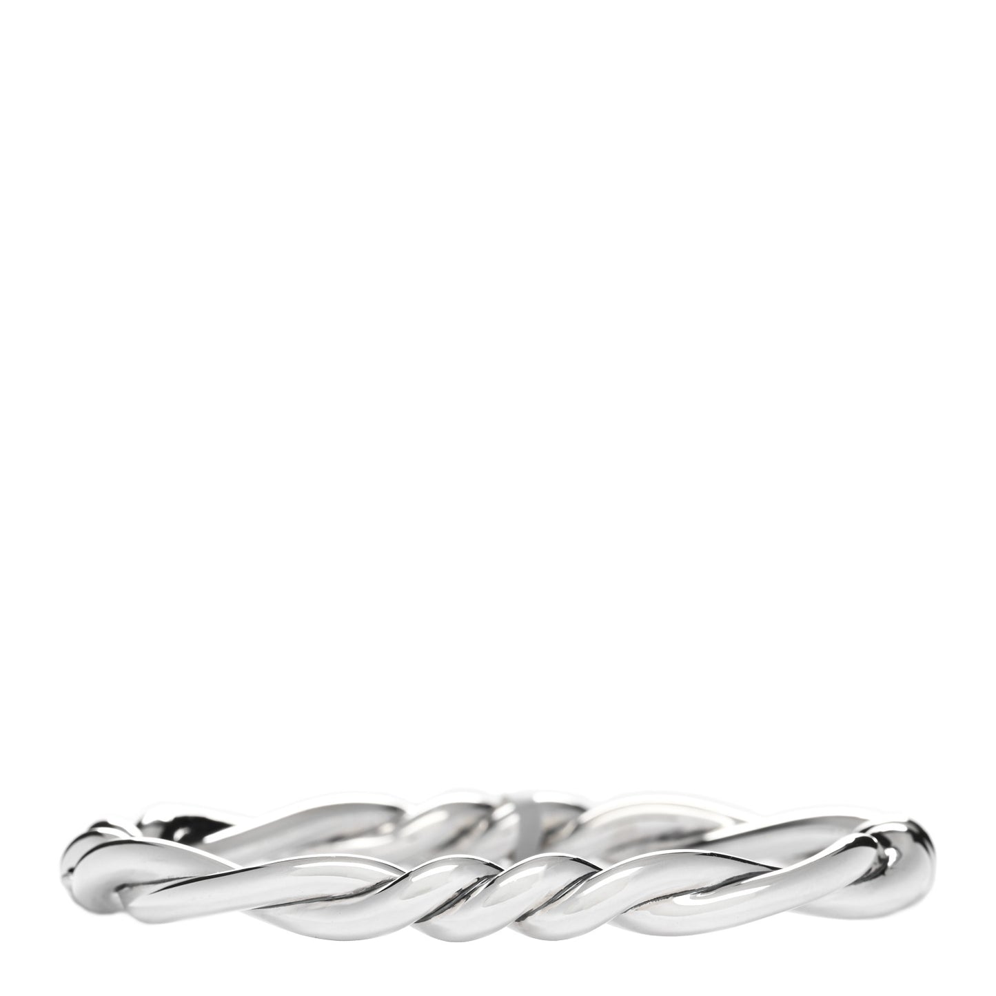 Sterling Silver Continuance Center Twist Bracelet