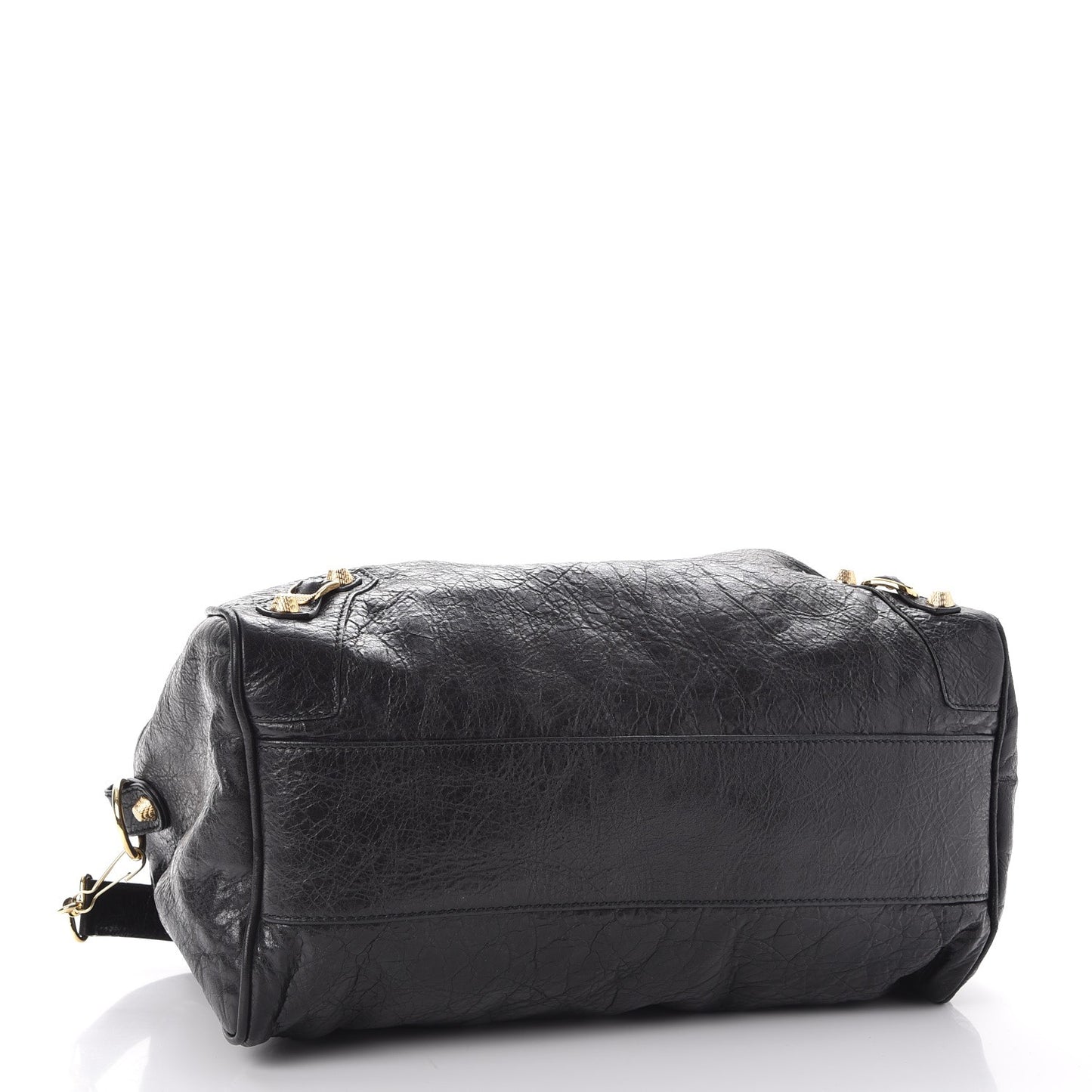 Agneau Giant 12 Gold Hardware Boston Black