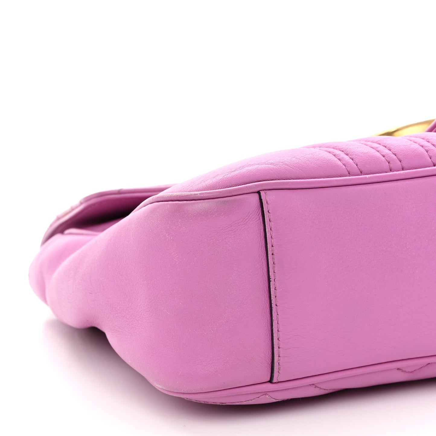 Calfskin Matelasse Medium GG Marmont Shoulder Bag Candy Mousse