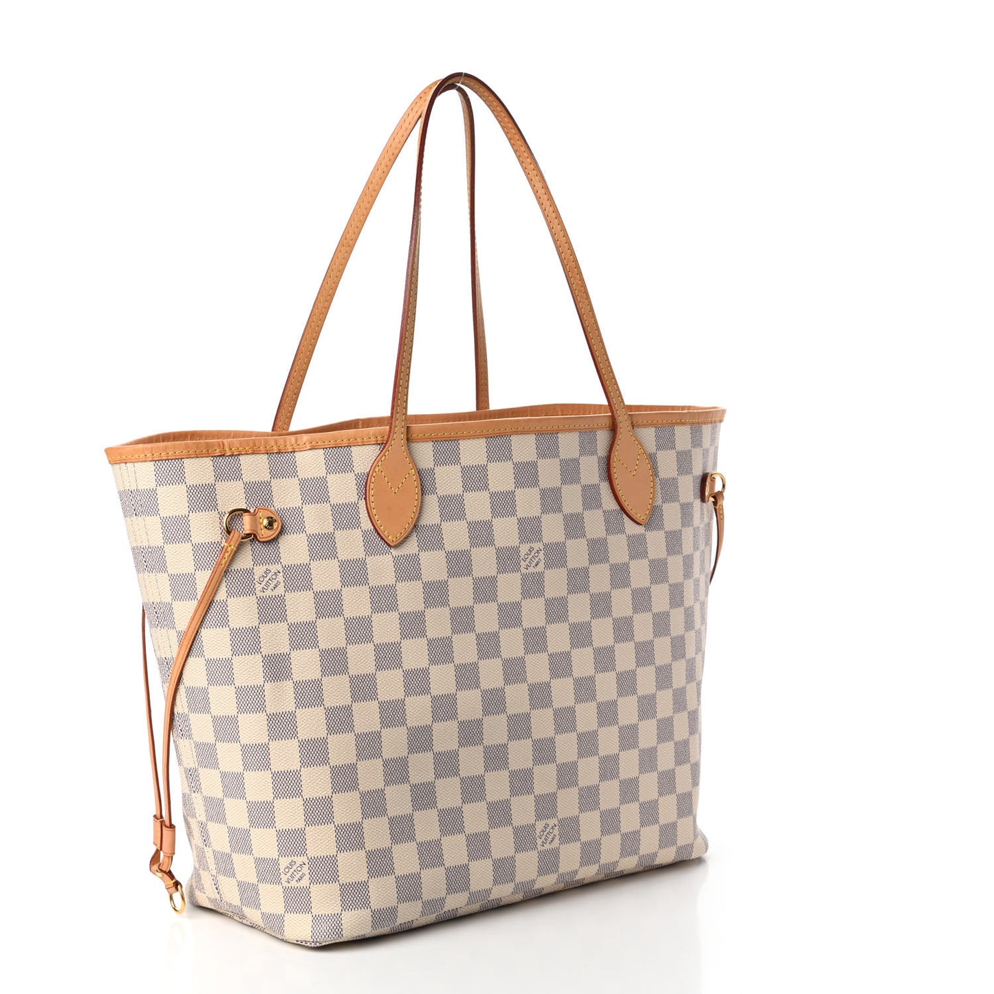 Damier Azur Neo Neverfull MM Rose Ballerine