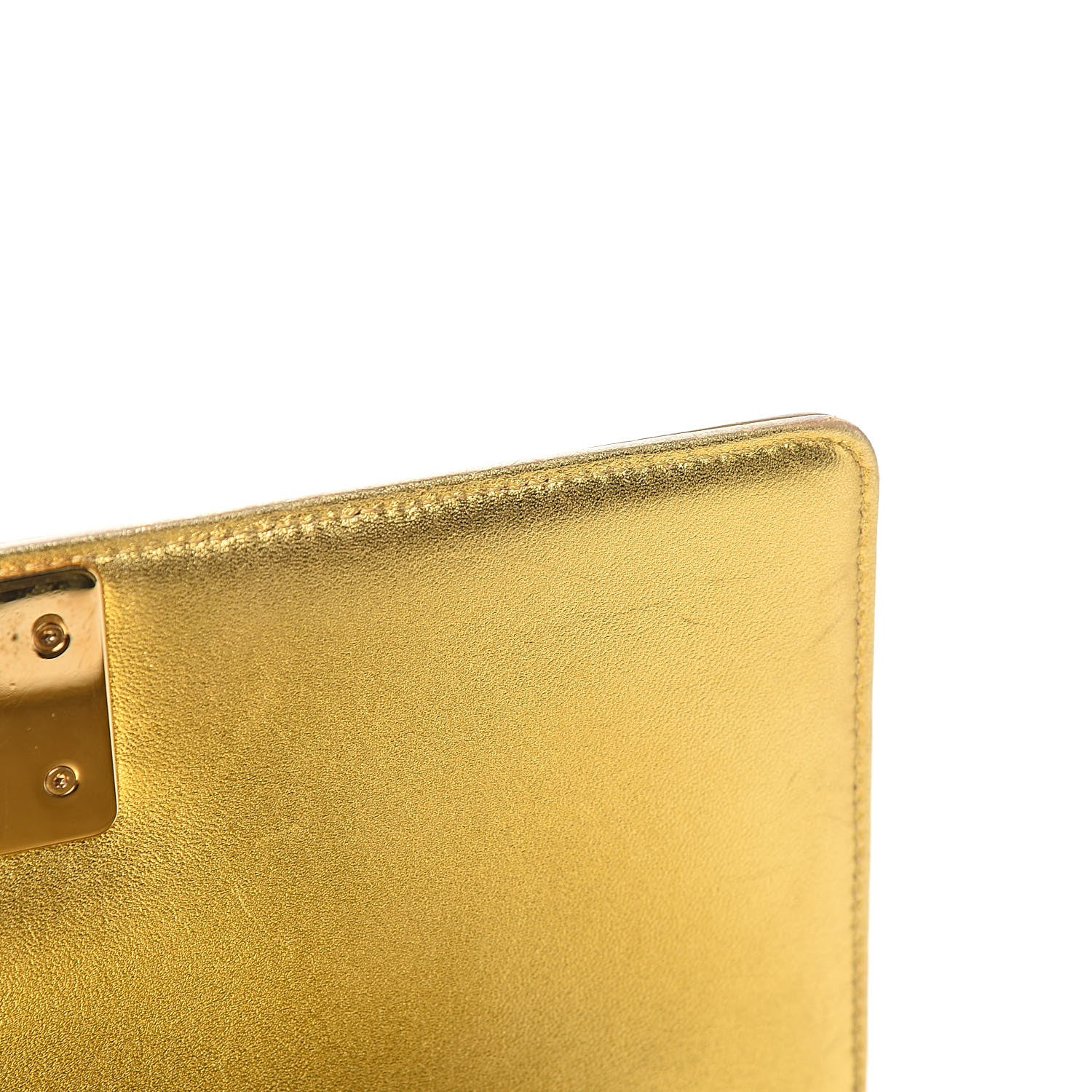 Chanel Metallic Patent Calfskin Quilted Medium Boy Flap Gold 10 of 16